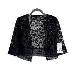 Zara Navy Lace Jacket